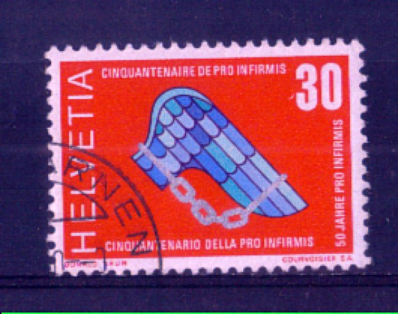 1970 - LOTTO/SVI851U - SVIZZERA - 30c. PRO INFIRMIS - USATO