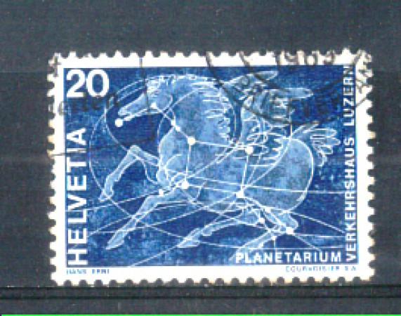 1969 - LOTTO/SVI829U - SVIZZERA - 20c. PLANETARIO - USATO