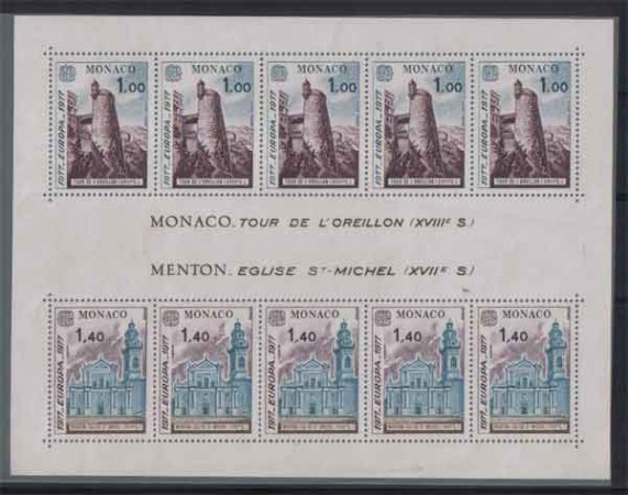 1977 - LOTTO/3784 - MONACO - EUROPA FOGLIETTO