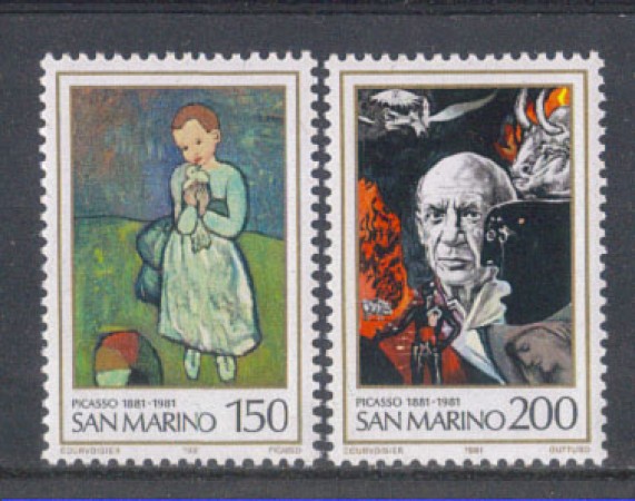 1981 - LOTTO/8019 - SAN MARINO - PABLO PICASSO 2v. - NUOVI