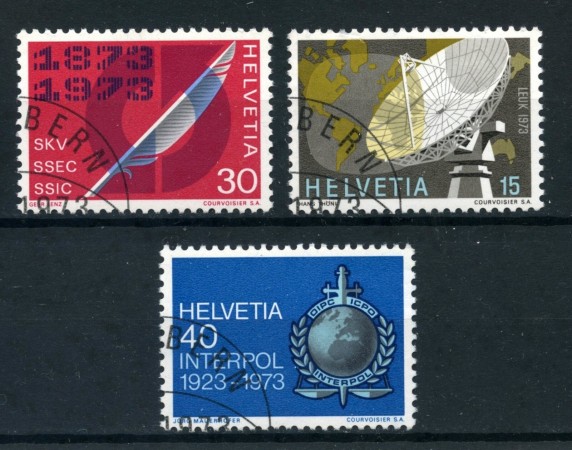1973 - SVIZZERA - PROPAGANDA 3v. - USATI - LOTTO/28472