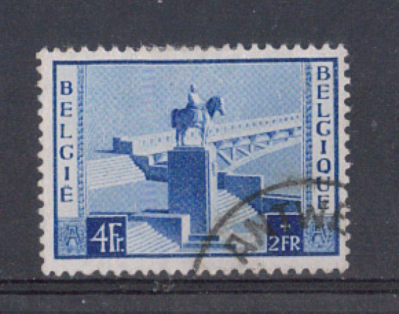 1954 - LOTTO/4121 - BELGIO - 4+2 Fr. MONUMENTO RE ALBERTO