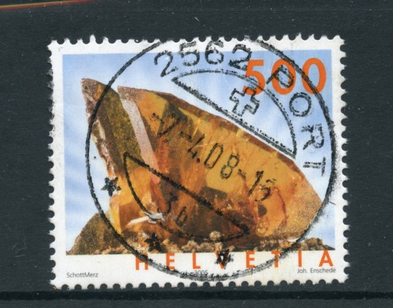 2005 - LOTTO/22870 - SVIZZERA - 500c. MINERALI - USATO