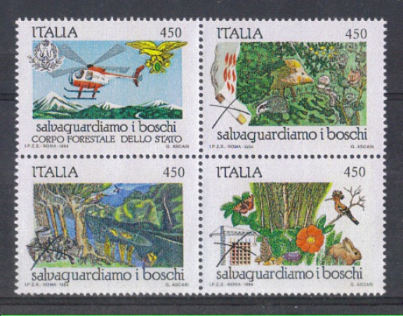 1984 - LOTTO/6809 - REPUBBLICA - PROTEZIONE NATURA