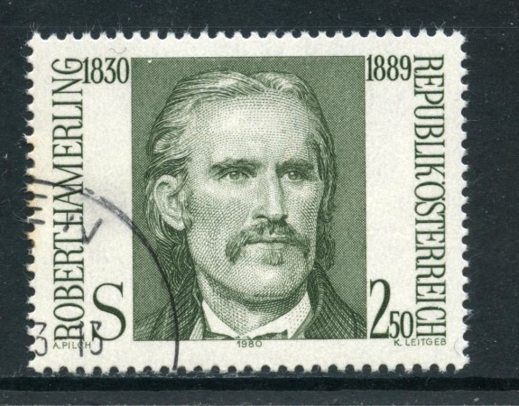 1980 - AUSTRIA - ROBERT HAMERLING - USATO - LOTTO/28195
