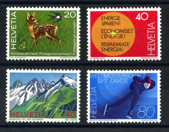 1976 - LOTTO/39452 - SVIZZERA - PROPAGANDA 4v. - USATI