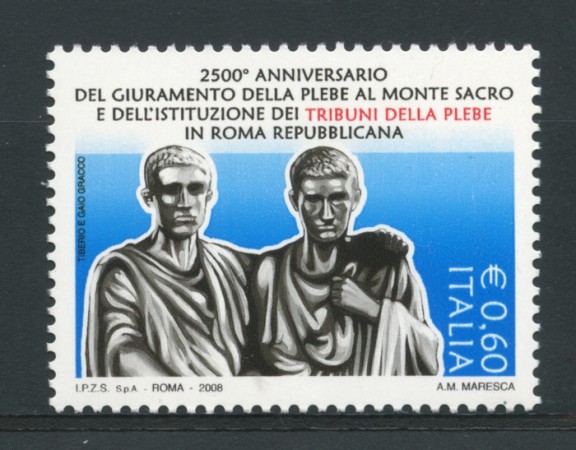 2008 - LOTTO/13781 - REPUBBLICA - TRIBUNO DELLA PLEBE - NUOVO