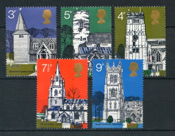 1972 - GRAN BRETAGNA - ARCHITETTURA 5v. - NUOVI - LOTTO/26239