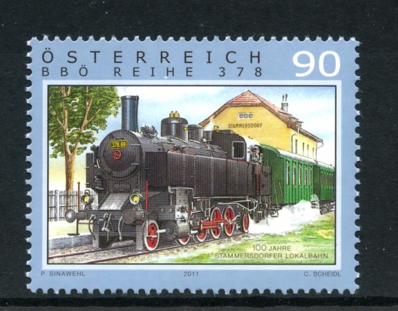 2011 - AUSTRIA - CENTENARIO FERROVIA DI STAMMER - NUOVO - LOTTO/33592