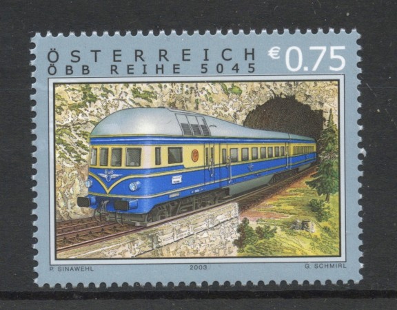 2003 - AUSTRIA - LOTTO/41965 - TRENO BLAUER BLITZ - NUOVO