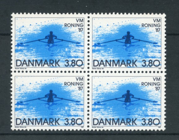 1987 - LOTTO/20308Q - DANIMARCA - CAMPIONATI DI CANOTTAGGIO - QUARTINA