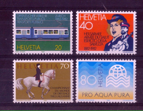 1982 - LOTTO/23606 - SVIZZERA - PROPAGANDA 4v. - NUOVI
