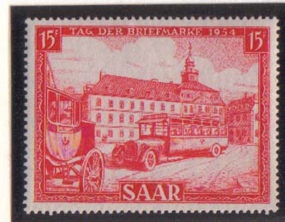 1954 - LOTTO/3071 - SARRE - GIORNATA FRANCOBOLLO