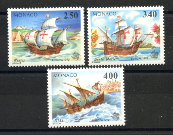 1992 - MONACO - LOTTO/41104 - EUROPA 3v. - NUOVI