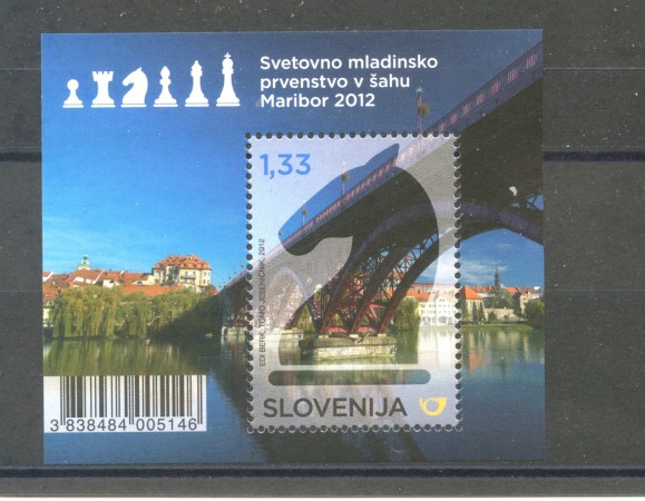 2012 - SLOVENIA - CAMPIONATO DI SCACCHI  FOGLIETTO - NUOVO - LOTTO/34520