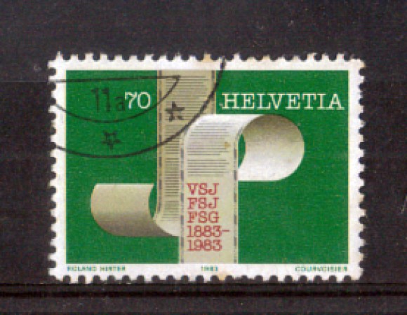 1983 - LOTTO/SVI1176U - SVIZZERA - 70c. FED. GIORNALISTI - USATO