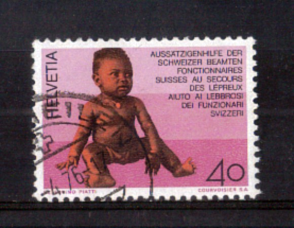 1976 - LOTTO/SVI1001U - SVIZZERA - 40c. AIUTO AI LEBBROSI - USATO