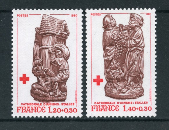 1980 - LOTTO/22657 - FRANCIA - PRO CROCE ROSSA 2v. - NUOVI