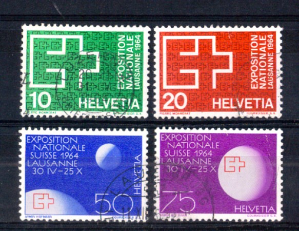 1963 - LOTTO/SVI720CPU - SVIZZERA - ESPOSIZIONE DI LOSANNA  4v. - USATI