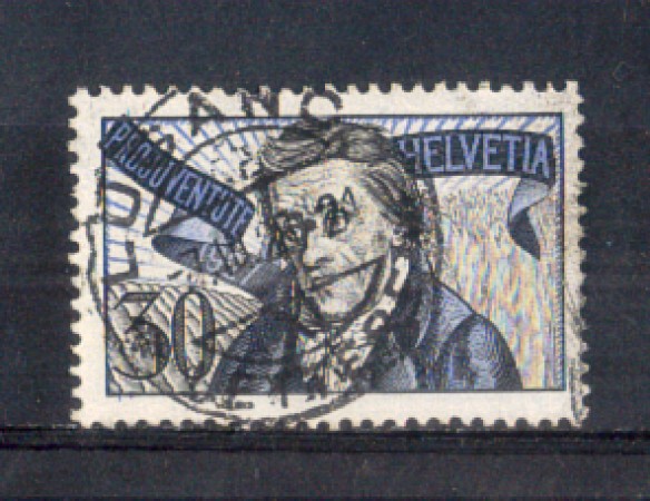 1927 - LOTTO/229U - SVIZZERA - 30+10c. PRO JUVENTUTE - USATO