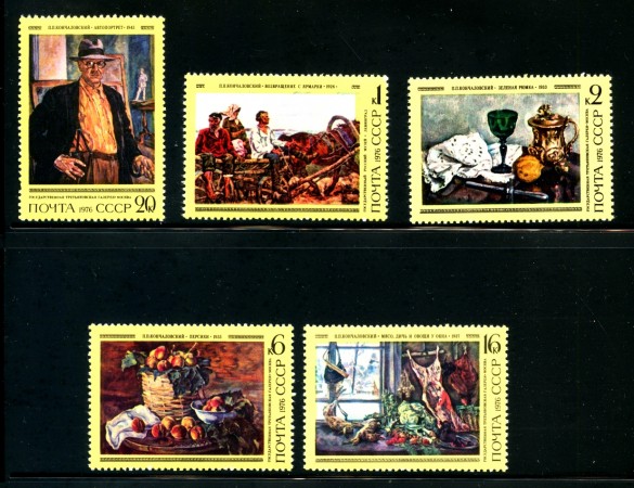 1976 - RUSSIA - STORIA DELLA PITTURA RUSSA QUADRI 6 v. NUOVI - LOTTO/32797
