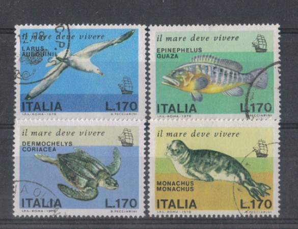 1978 - LOTTO/6676U - REPUBBLICA - SALVAGUARDIA MARE - USATI