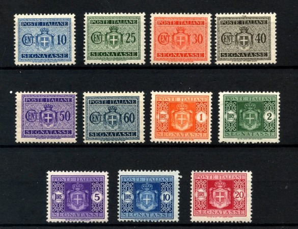 1945 - ITALIA LUOGOTENENZA - LOTTO/43113 - SEGNATASSE FILIGRANA RUOTA NUOVI