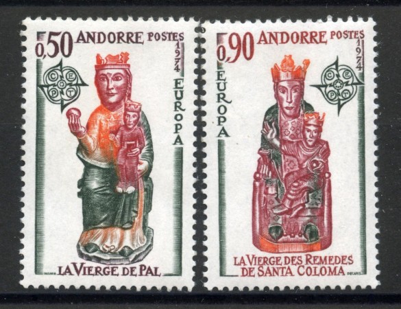 1974 - LOTTO/41290 - ANDORRA FRANCESE - EUROPA 2v. - NUOVI