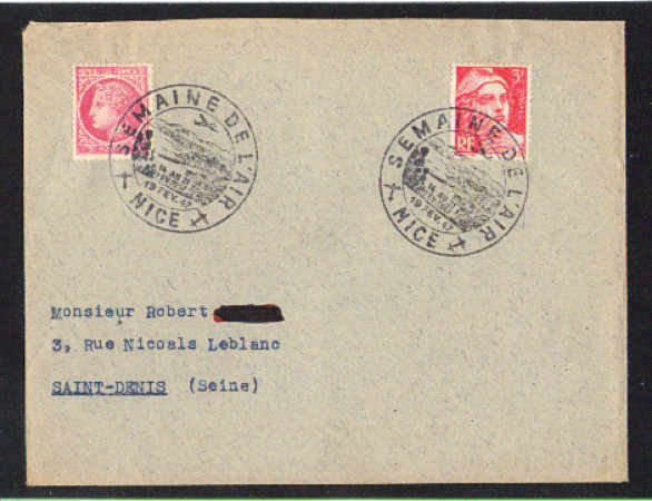 FRANCIA - 1947 -LBF/3122 - SEMAINE DE L'AIR NICE