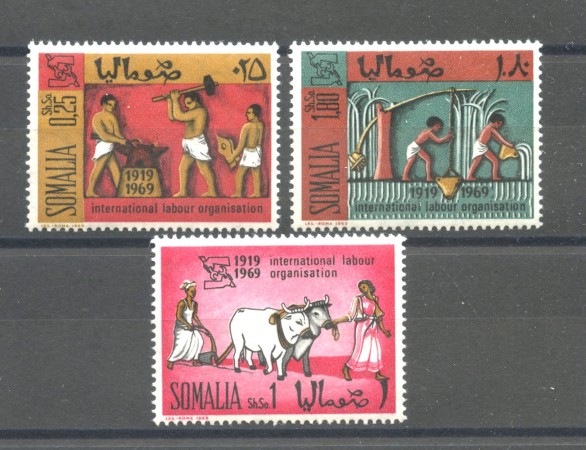 1969 - SOMALIA - LOTTO/41229 - ORGANIZZAZIONE DEL LAVORO 3v. - NUOVI
