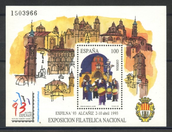 1993 - SPAGNA - ESPOSIZIONE EXFILNA 93 - FOGLIETTO NUOVO - LOTTO/35765