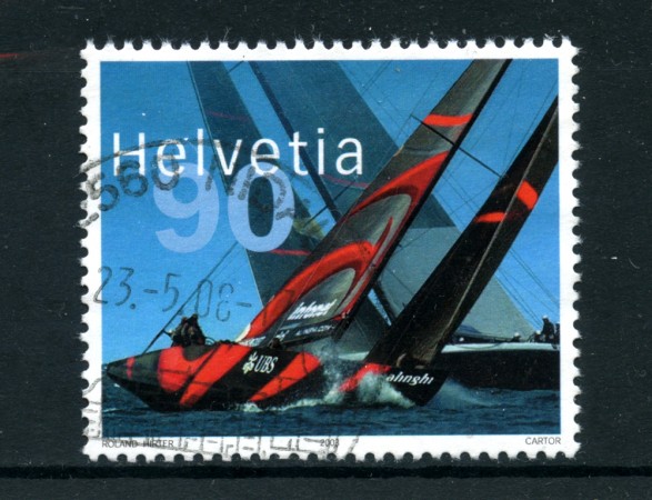 2003 - LOTTO/22889 - SVIZZERA - 90c. AMERICA'S CUP - USATO