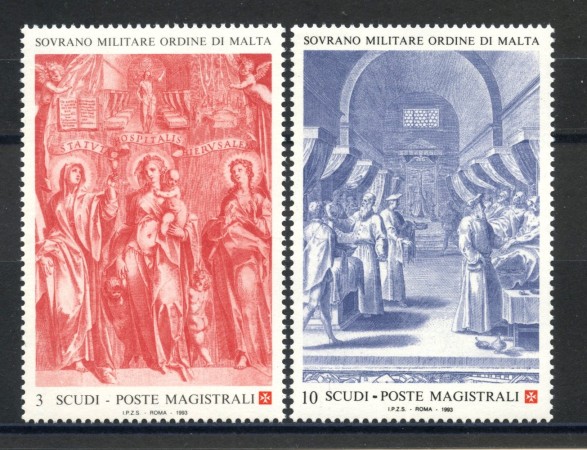 1993 - SOVRANO MILITARE DI MALTA - LOTTO/39242 - OSPEDALE S.GIOVANNI 2v. - NUOVI