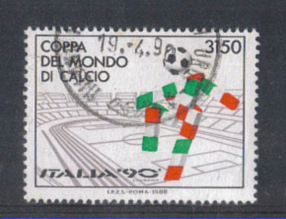 1988 - LOTTO/6895U - REPUBBLICA - CALCIO ITALIA 90 - USATO