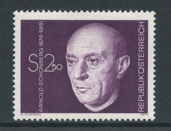 1974 - AUSTRIA - ARNOLD SCHONBERG - NUOVO - LOTTO/28019