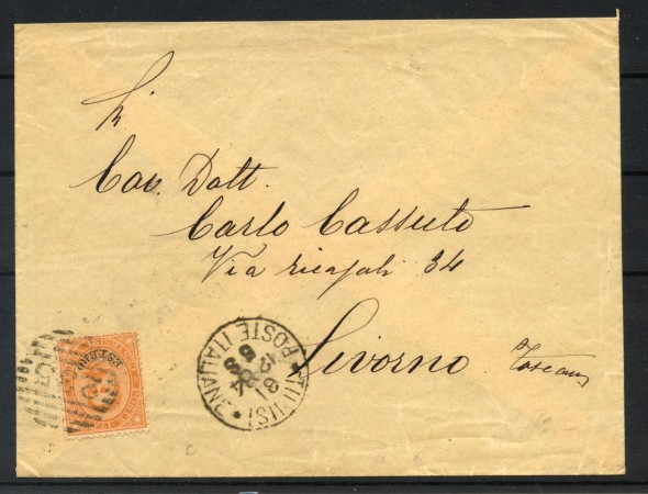 1884 -  REGNO UFFICI POSTALI ESTERO - LOTTO/39915 - BUSTA  DA TUNISI PER LIVORNO