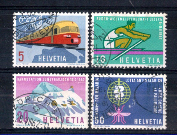 1962 - LOTTO/SVI692CPU - SVIZZERA - PROPAGANDA 4v. - USATI
