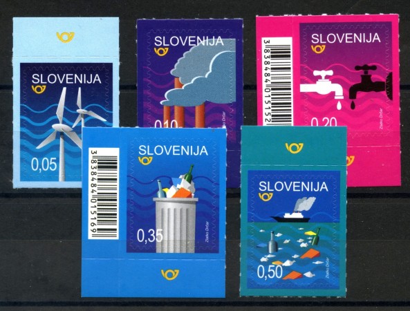 2018 - SLOVENIA - PROTEZIONE AMBIENTE  5v. - NUOVI ADESIVI - LOTTO/34708
