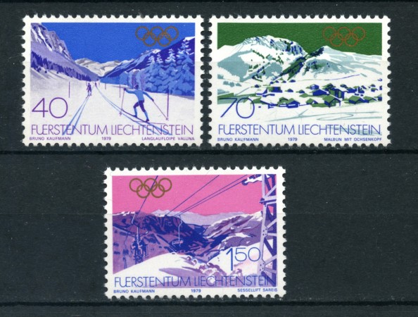 1979 - LOTTO/23531 - LIECHTENSTEIN - OLIMPIADI INVERNALI 3v. - NUOVI