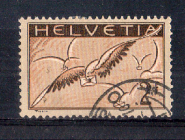 1929 - LOTTO/SVIA15U - SVIZZERA - 2 Fr. POSTA AEREA - USATO