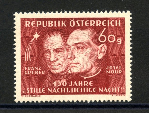 1948 - AUSTRIA - CANTO DI NATALE  NUOVO - LOTTO/34070