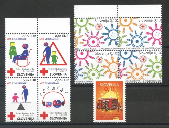 2007 - SLOVENIA - BENEFICENZA 9v. - NUOVI - LOTTO/34366