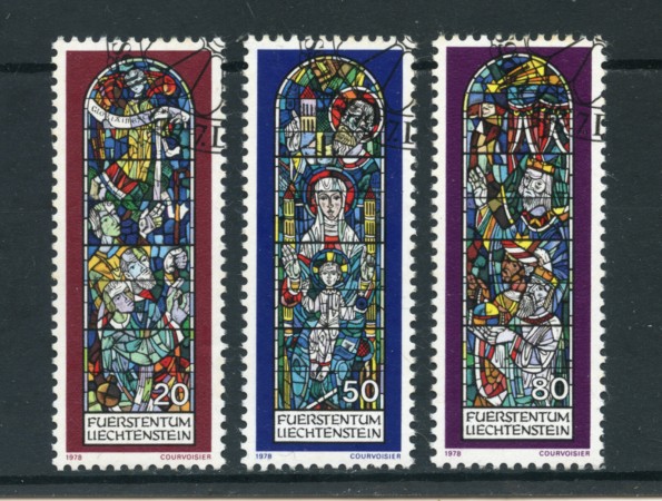 1978 - LOTTO/23201 - LIECHTENSTEIN - NATALE 3v. - USATI