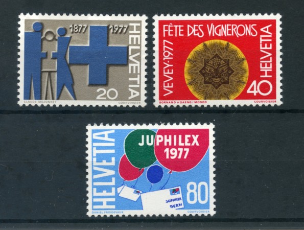1977 - LOTTO/23632 - SVIZZERA - PROPAGANDA I° 3v. - NUOVI