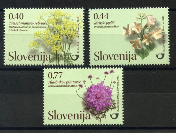 2011 - SLOVENIA - PIANTE DEL GIARDINO BOTANICO 3v. - NUOVi - LOTTO/34511