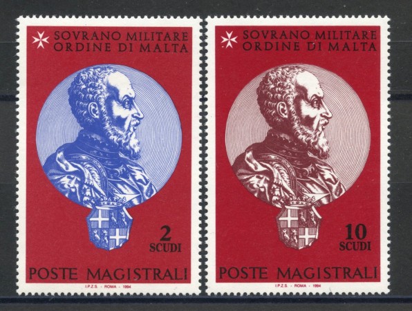 1994 - SOVRANO MILITARE DI MALTA - LOTTO/39256 - DE LA VALLETTE PARISOT 2v. - NUOVI