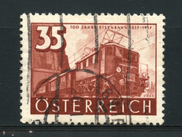 1937 - LOTTO/14281 - AUSTRIA - 35g. LOCOMOTIVA  ELETTRICA - USATO