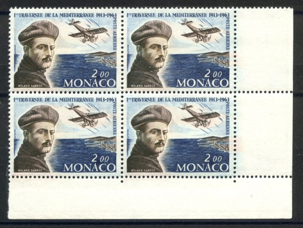 1963 - MONACO - LOTTO/38803 - POSTA AEREA RONALD GARROS - NUOVI