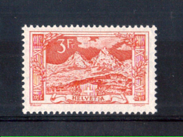 1916 - LOTTO/10610N - SVIZZERA - 3 FRANCHI ROSSO MONTE MYTHEN - NUOVO