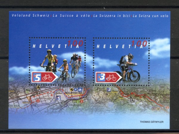 2004 - SVIZZERA - CICLOTURISMO - FOGLIETTO  NUOVO - LOTTO/37419